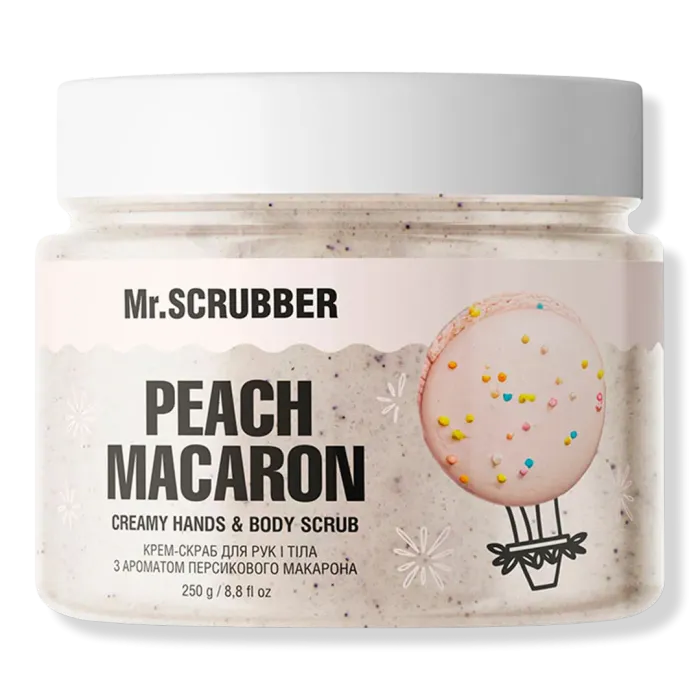 Creamy Hands & Body Scrub Peach Macaron