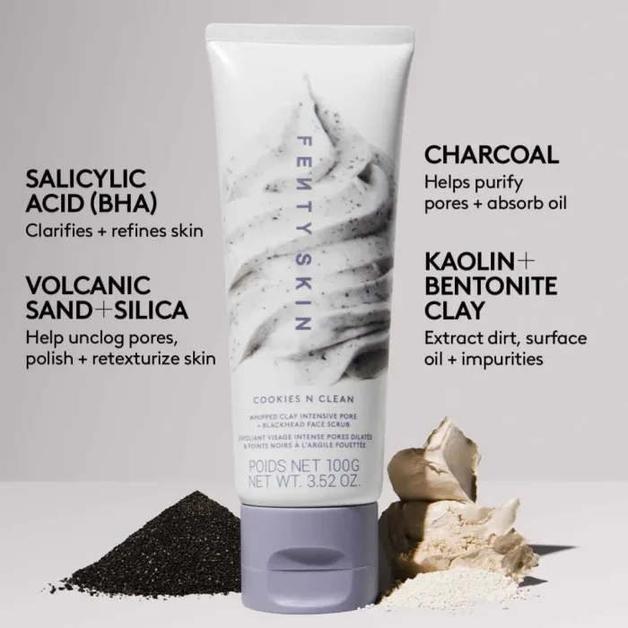 Cookies N Clean Whipped Clay Intensive Pore + Blackhead Face Scrub