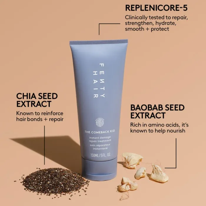 Fenty Beauty The Curl Crew Instant Damage Repair Treatment + Curl-Defining Set