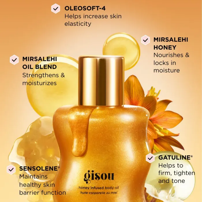 Honey Infused Body Oil Shimmer Glow