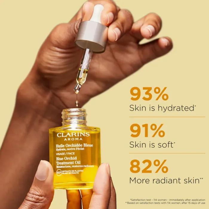 Blue Orchid Hydrating Face Treatment Oil for Dry Skin