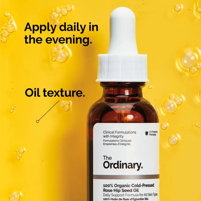 100% Organic Cold-Pressed Rose Hip Seed Oil