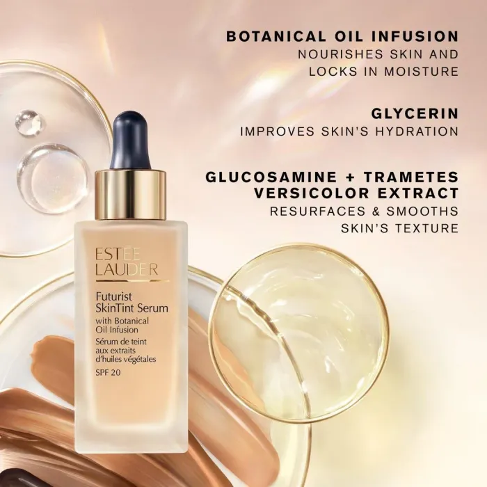 Futurist SkinTint Serum Foundation With Botanical Oil Infusion SPF 20