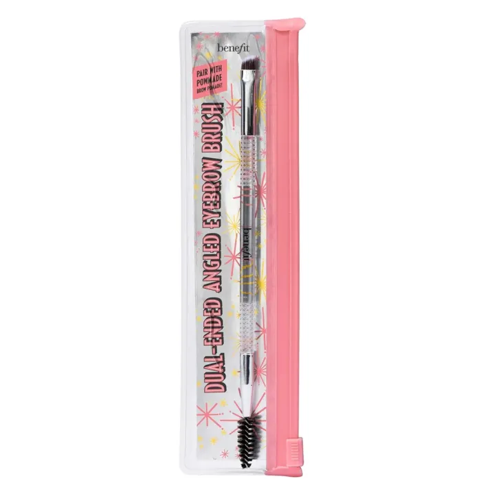 Dual-Ended Angled Eyebrow Brush