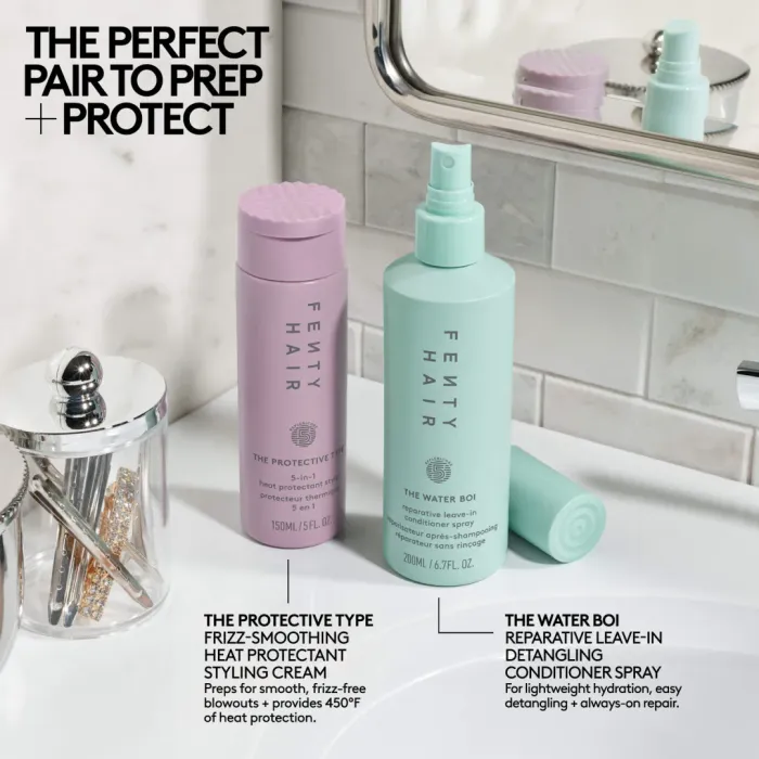 The Hydrated + Hot Ones Leave-in Conditioner + Heat Protectant Duo
