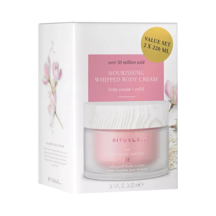 The Ritual of Sakura Body Cream and Refill Pack