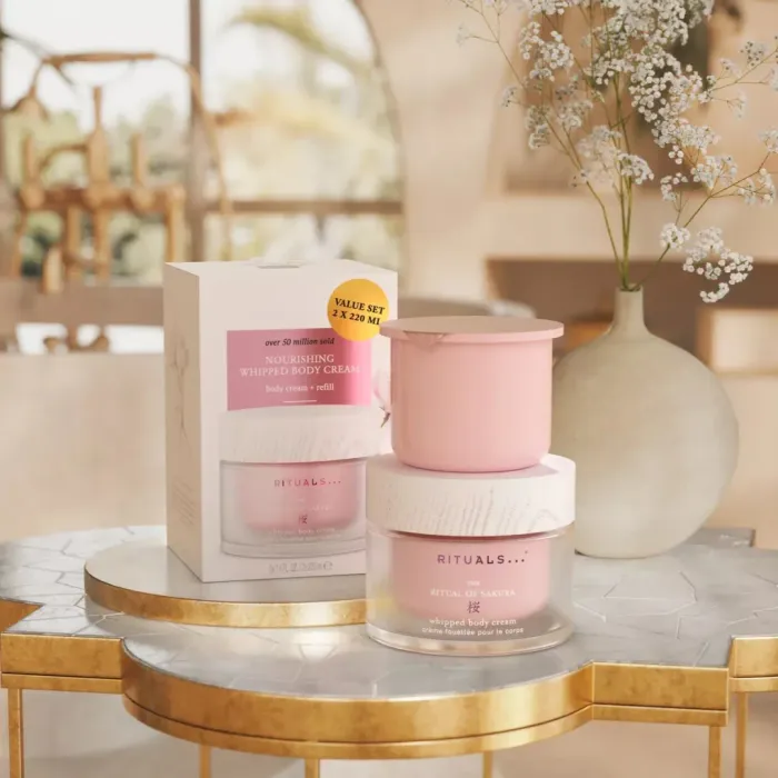 The Ritual of Sakura Body Cream and Refill Pack