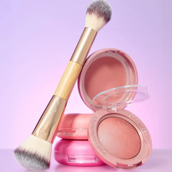 Double-Ended Cream & Powder Cheek Brush