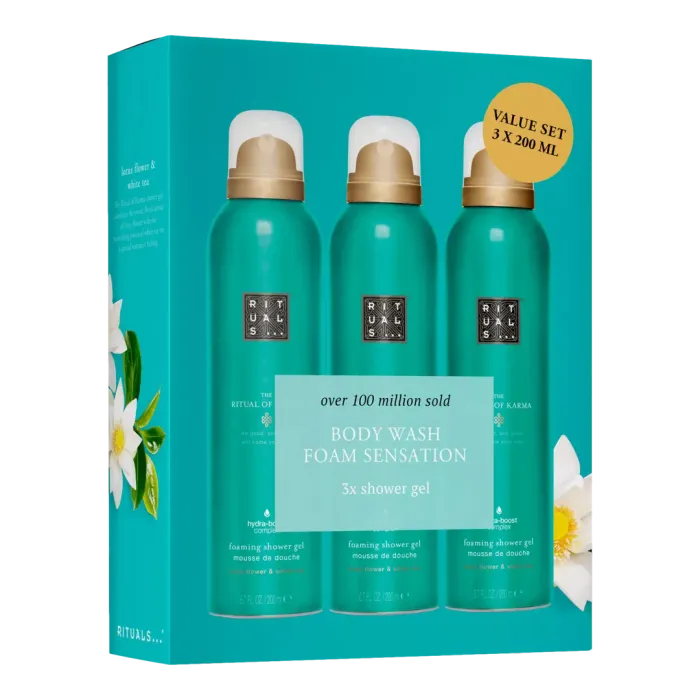The Ritual of Karma Shower Foam Value Pack