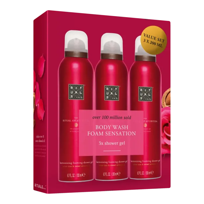 The Ritual of Ayurveda Shower Foam Value Pack