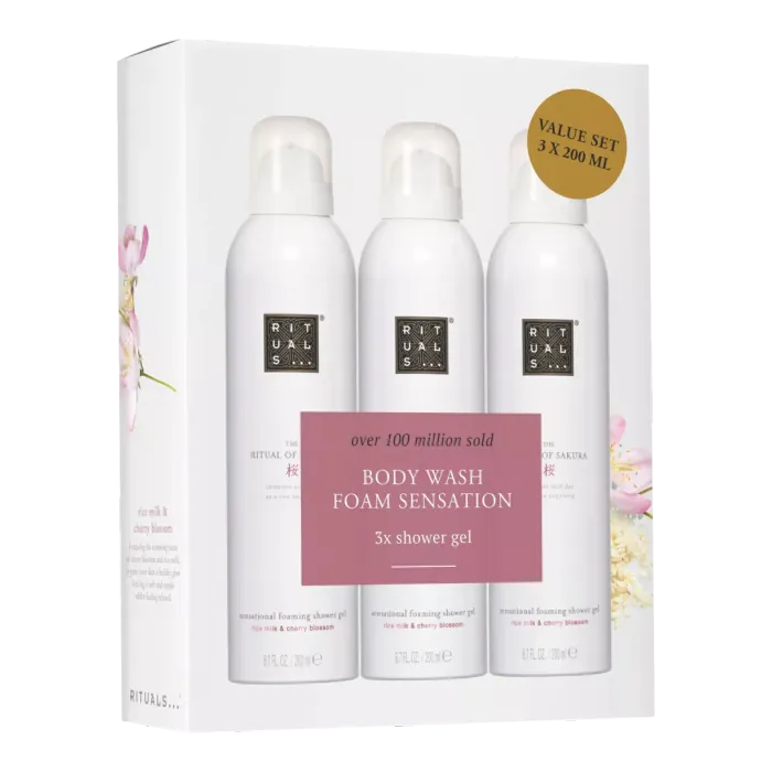 The Ritual of Sakura Shower Foam Value Pack