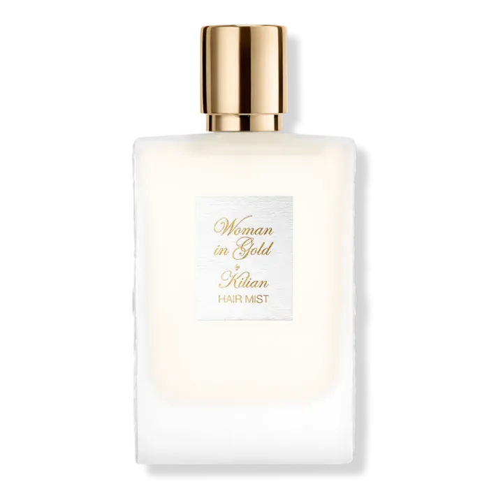 Woman in Gold Hair Mist
