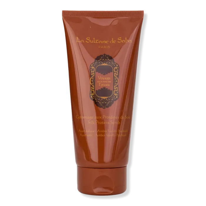 Silk Protein Scrub Oriental Ayurvedic Amber Vanilla Patchouli Fragrance