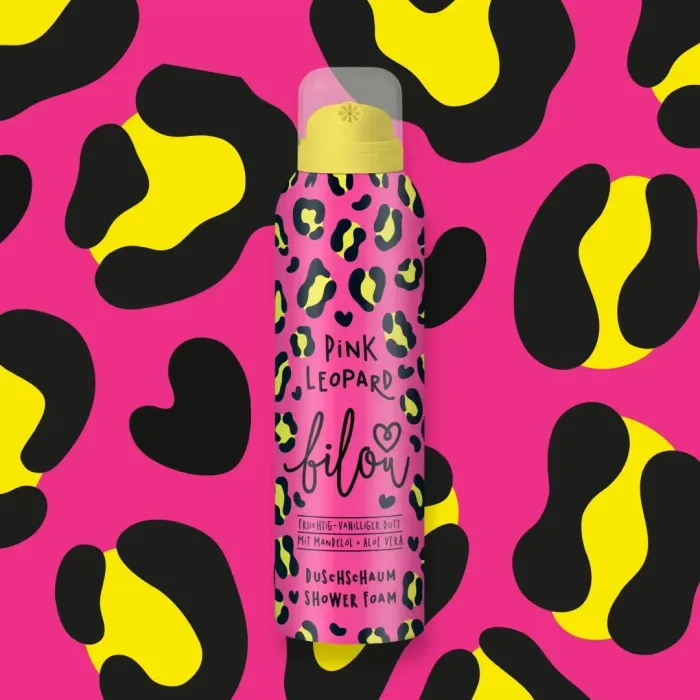 Pink Leopard Shower Foam