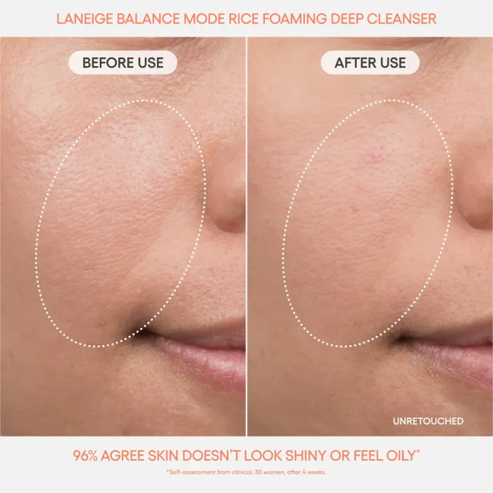 Balance Mode Rice Foaming Deep Cleanser