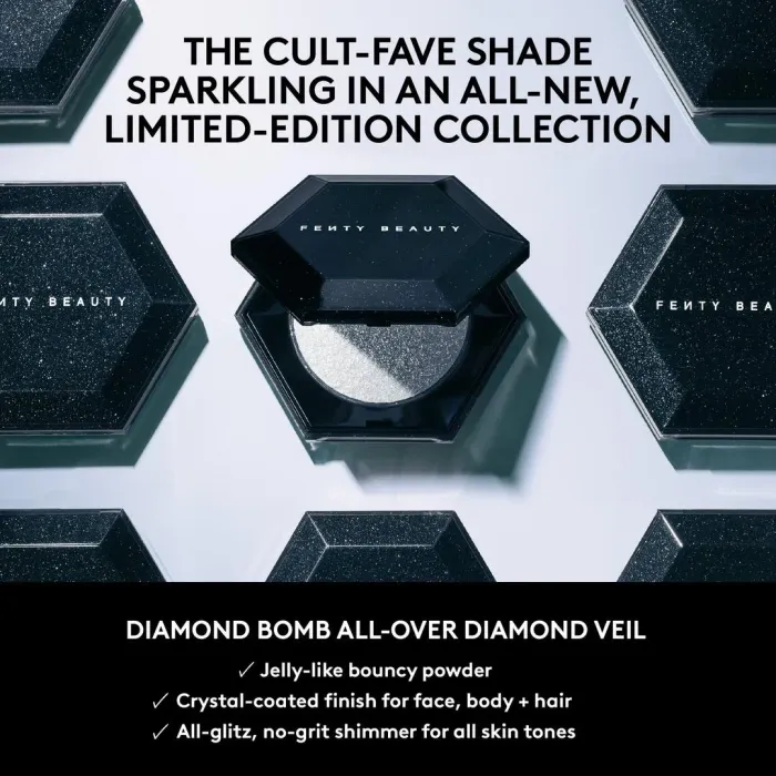 Limited Edition Midnight Diamonds Diamond Bomb All-Over Diamond Veil