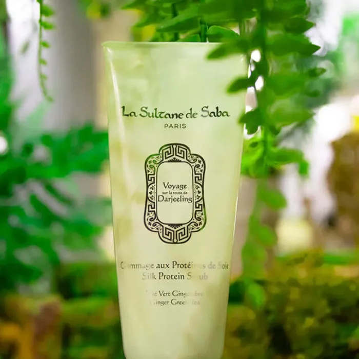 Silk Protein Scrub Ginger Green Tea Fragrance
