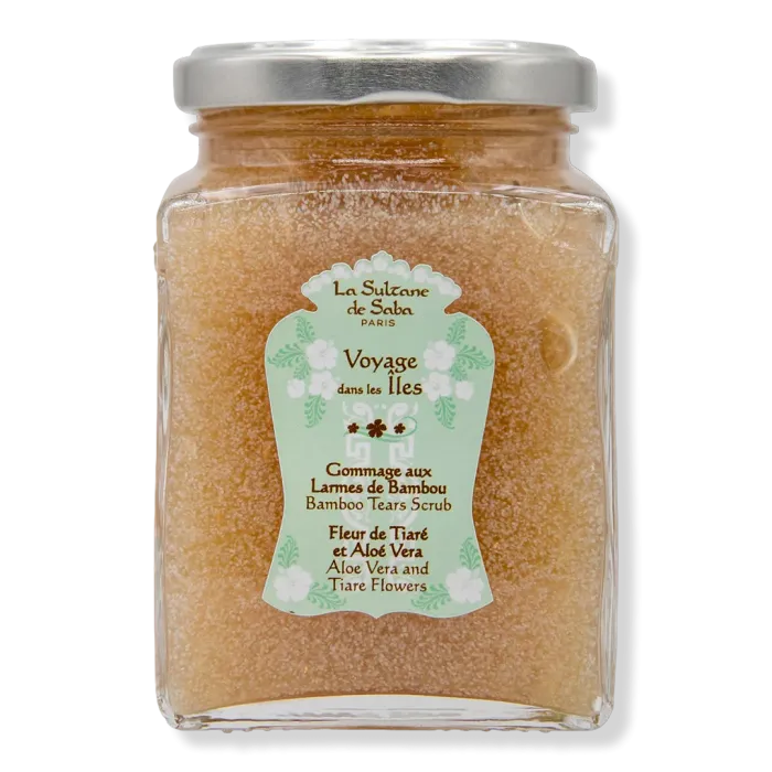 Bamboo Tears Body Scrub Aloe Vera and Tiare Flower Fragrance
