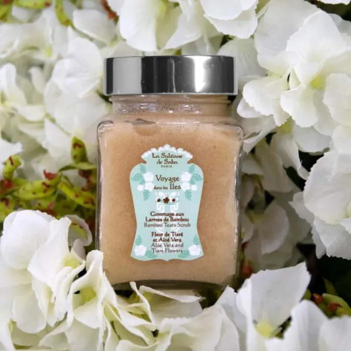 Bamboo Tears Body Scrub Aloe Vera and Tiare Flower Fragrance